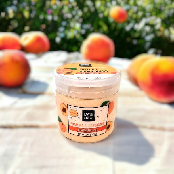 Peach Bellini Foaming Sugar Scrub