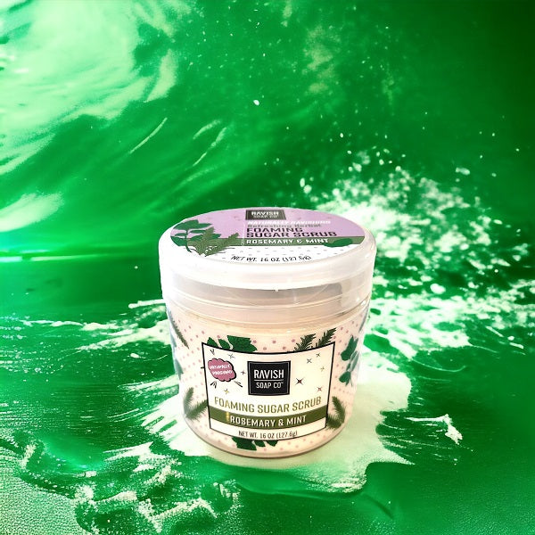Rosemary and Mint Foaming Sugar Scrub