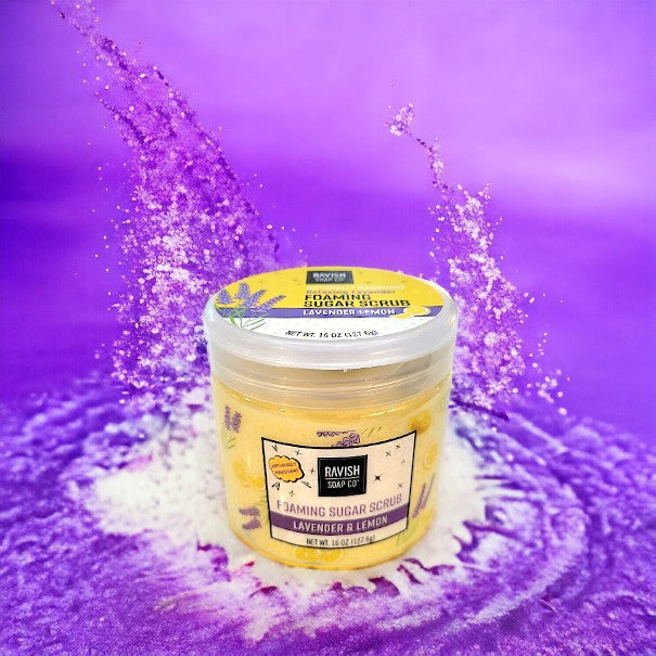 Lavender Lemon Foaming Sugar Scrub