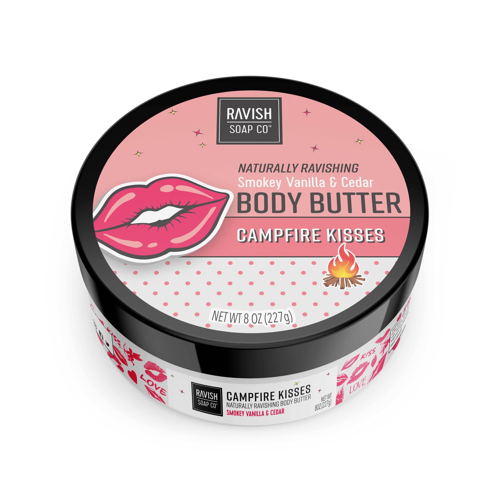 Campfire Kisses Smokey Vanilla and Cedar Body Butter Ravish Soap Company