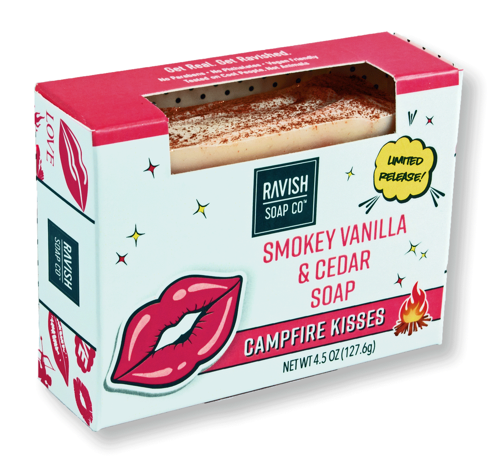 Campfire Kisses Smokey Vanilla and Cedar Soap Ravish Soap Company