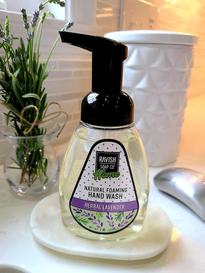 lavender plant foaming Herbal Lavender Foaming Handsoap