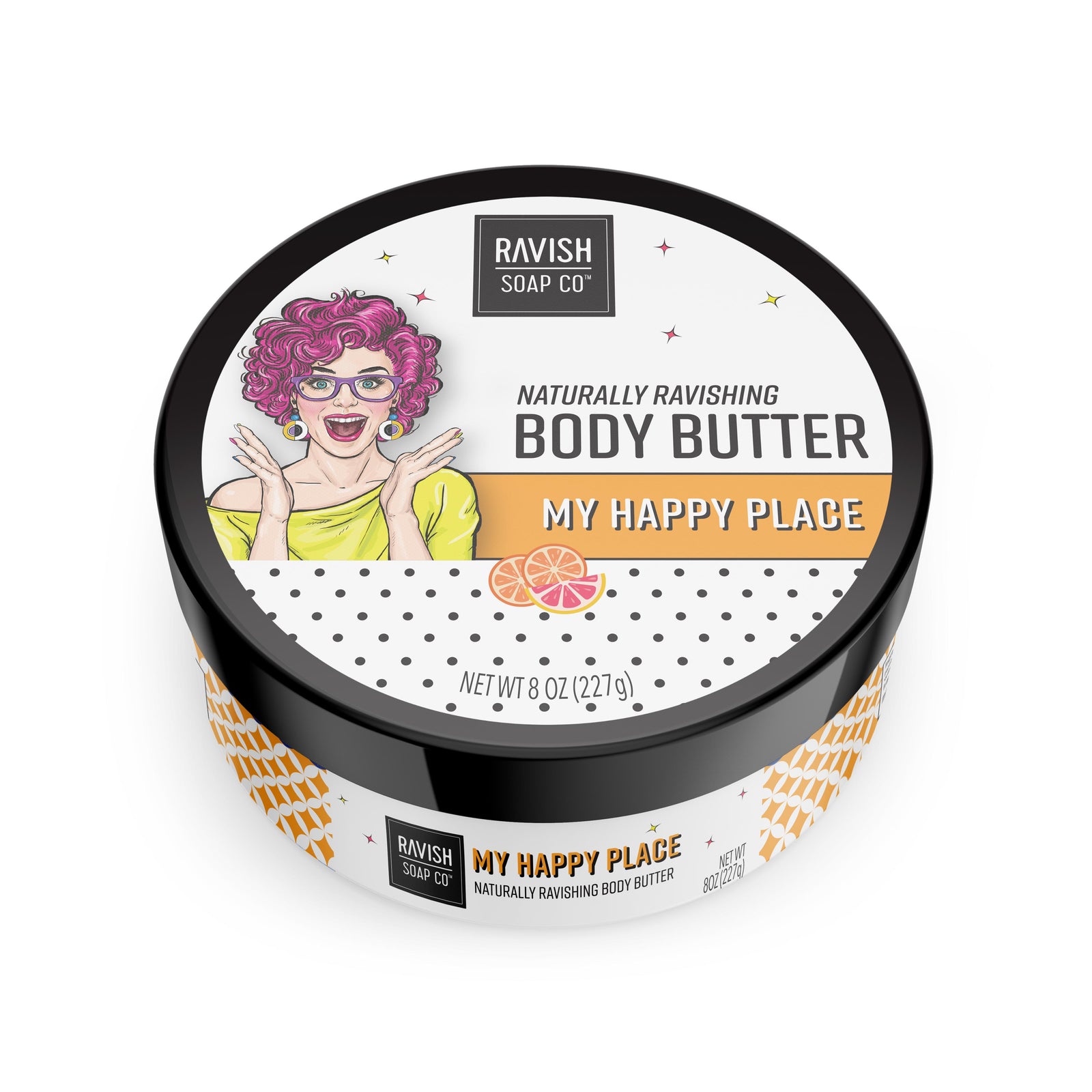 My Happy Place Tangerine Grapefruit Body Butter Scrub Ravish Soap Company