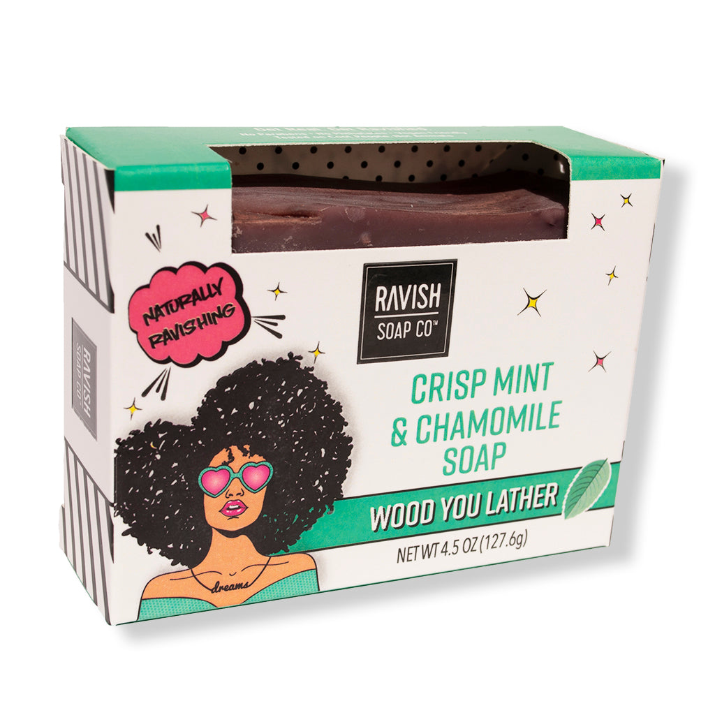 Wood You Lather Mint Chamomile Soap Ravish Soap Company